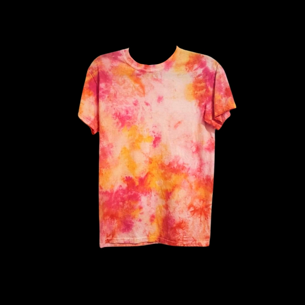 Yellow, Pink, Orange Ice Tie Dye